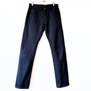 Outclass Toronto Navy Cotton Button Fly Pants Size 30